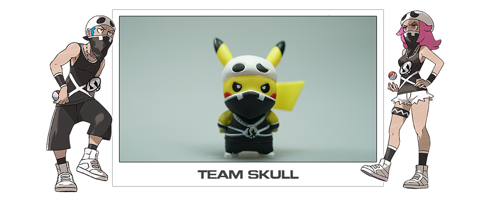 Skull pikachu Pokémon figurine toy